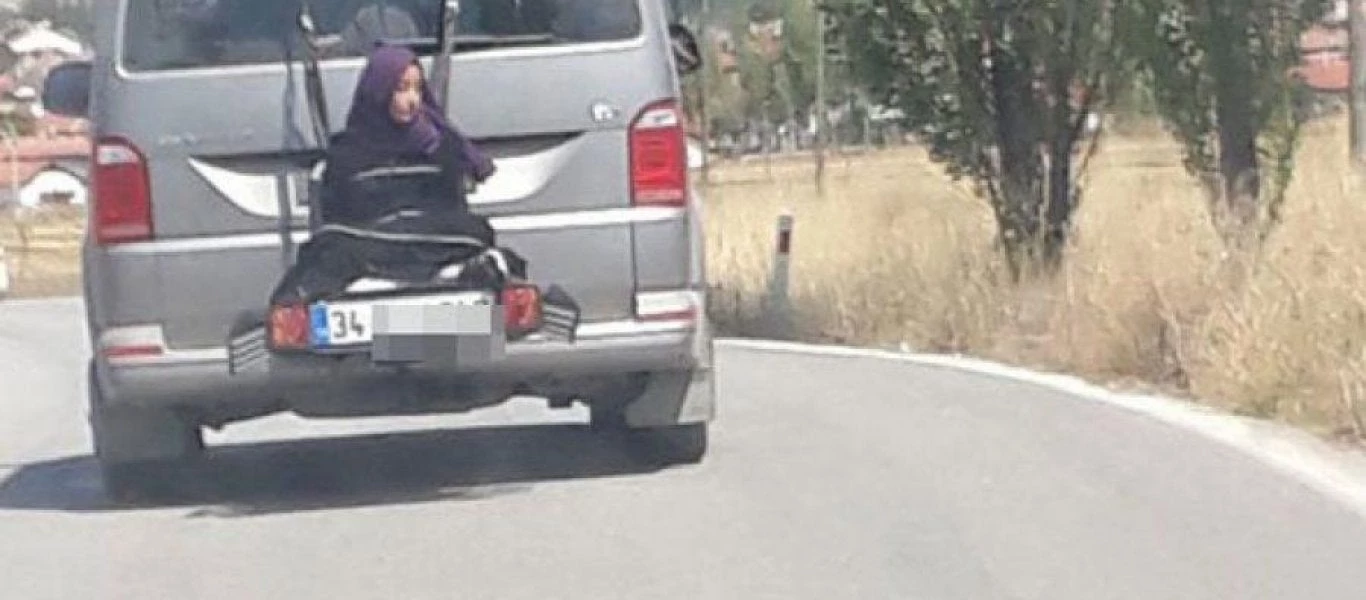 Aυτοί είναι οι Τούρκοι: Πατέρας έδεσε την κόρη του στο αυτοκίνητο – (βίντεο)